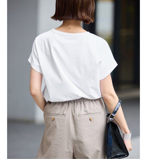 IENA「ATON/エイトン SUVIN 60/2 CAP SLEEVE Tシャツ」|Tシャツ・カットソー|