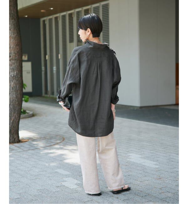 VERMEIL par iena「TICCA ティッカ 別注リネンスクエアビッグシャツ TBFS-543」|シャツ・ブラウス|