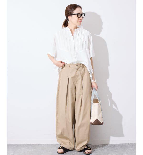 SLOBE IENA「《WEB・一部店舗限定》ピンタックスピンドルブラウス」|シャツ・ブラウス|