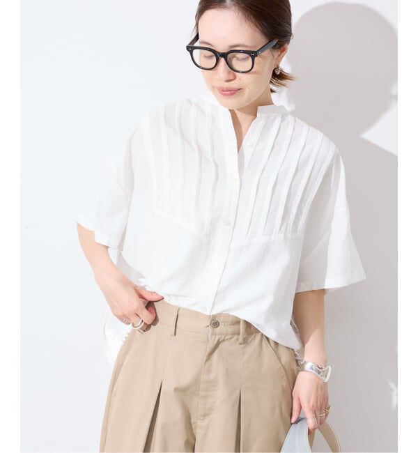 SLOBE IENA「《WEB・一部店舗限定》ピンタックスピンドルブラウス」|シャツ・ブラウス|