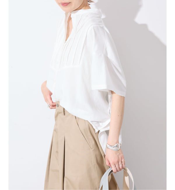 SLOBE IENA「《WEB・一部店舗限定》ピンタックスピンドルブラウス」|シャツ・ブラウス|