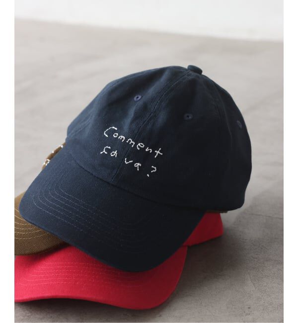SLOBE IENA「Lundi SLOBE別注 ロゴCAP」|キャップ・キャスケット|ネイビー
