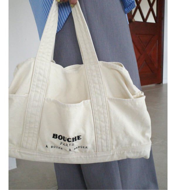 SLOBE IENA「《追加予約》BOUCHE SLOBE別注 キャンバストートバッグ」|トートバッグ|