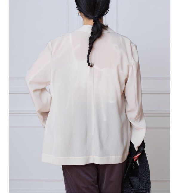 IENA LA BOUCLE「IENA LA BOUCLE シアードレーピージャケット」|テーラードジャケット|