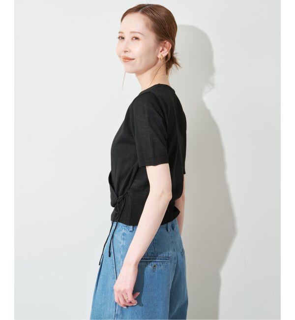 SLOBE IENA「《追加予約》FLEK/フレック ショルダーカットアウトニット」|ニット・セーター|