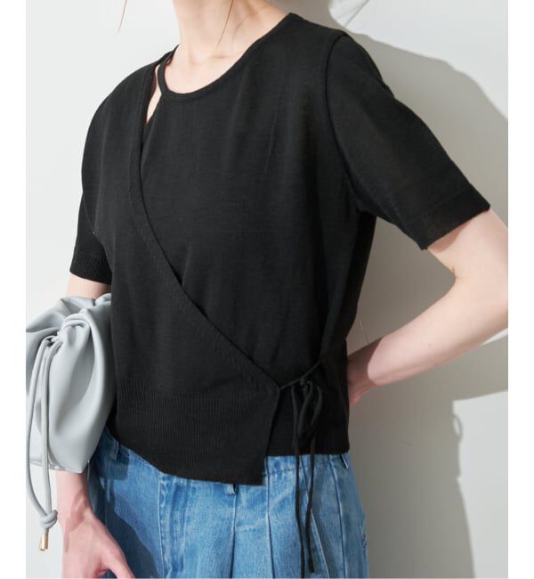 SLOBE IENA「《追加予約》FLEK/フレック ショルダーカットアウトニット」|ニット・セーター|