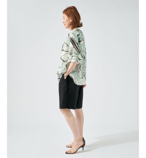 VERMEIL par iena「manipuri マニプリ ロングシャツ 別注 ビットバルーン」|シャツ・ブラウス|