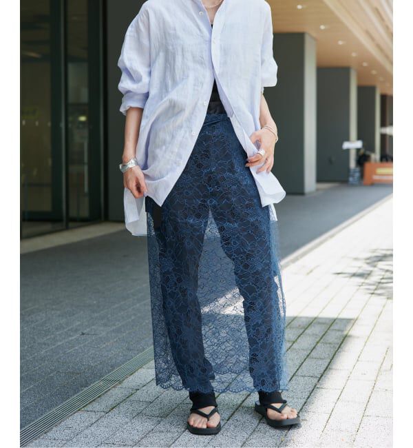 VERMEIL par iena「《予約》Lace Overlay Scarf」|その他|