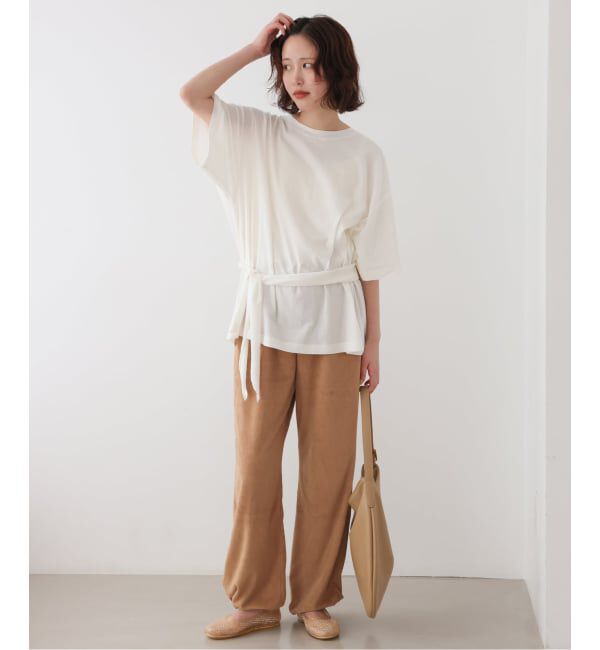 SLOBE IENA「《追加予約》Plus by ONIT/オニット SLOBE別注 2way パイルパンツ」|その他|