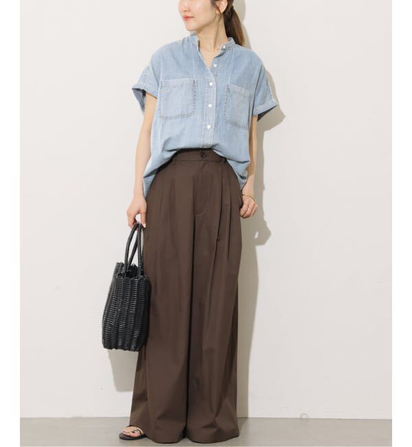 JOURNAL STANDARD relume「ライトデニムバンドカラーフレンチ」|シャツ・ブラウス|