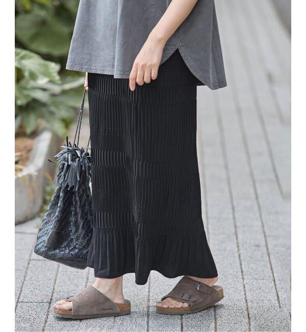 JOURNAL STANDARD「《追加》ミニプリーツシャーリングスカート」|スカート|ブラック