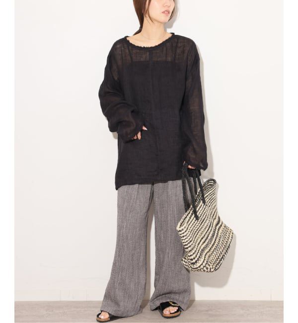 JOURNAL STANDARD relume「リネンガーゼロングスリーブビッグプルオーバー」|シャツ・ブラウス|