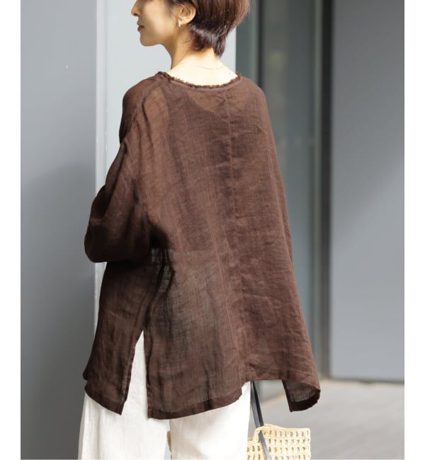 JOURNAL STANDARD relume「リネンガーゼロングスリーブビッグプルオーバー」|シャツ・ブラウス|