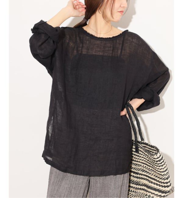 JOURNAL STANDARD relume「リネンガーゼロングスリーブビッグプルオーバー」|シャツ・ブラウス|