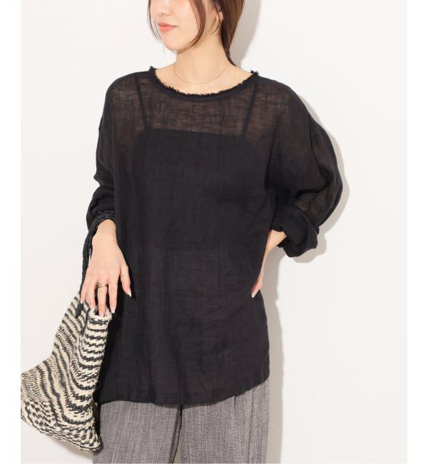 JOURNAL STANDARD relume「リネンガーゼロングスリーブビッグプルオーバー」|シャツ・ブラウス|