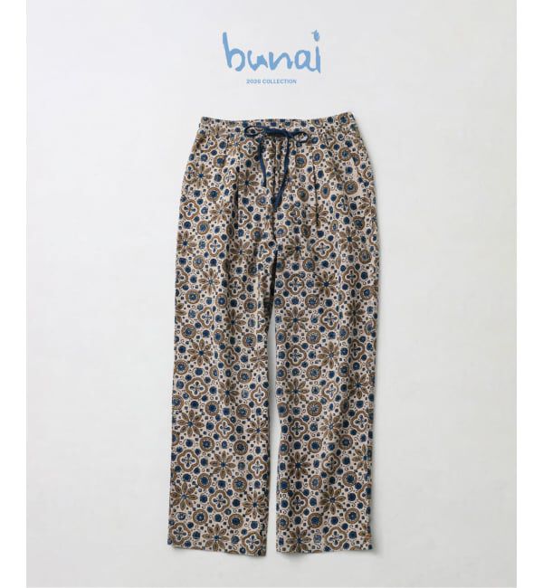 JOURNAL STANDARD relume「bunai / ブナイ 別注 アジュラク プリント イージーパンツ」|その他|ナチュラル