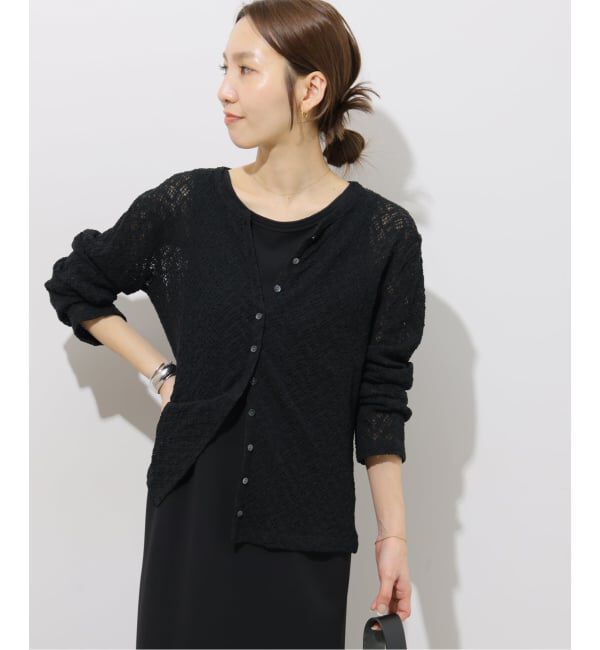 JOURNAL STANDARD relume「ストレッチラッセルレースクルーネックカーディガン」|カーディガン|