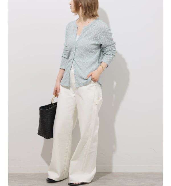 JOURNAL STANDARD relume「ストレッチラッセルレースクルーネックカーディガン」|カーディガン|
