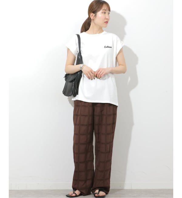 JOURNAL STANDARD relume「刺繍ロゴフレンチTEE」|Tシャツ・カットソー|