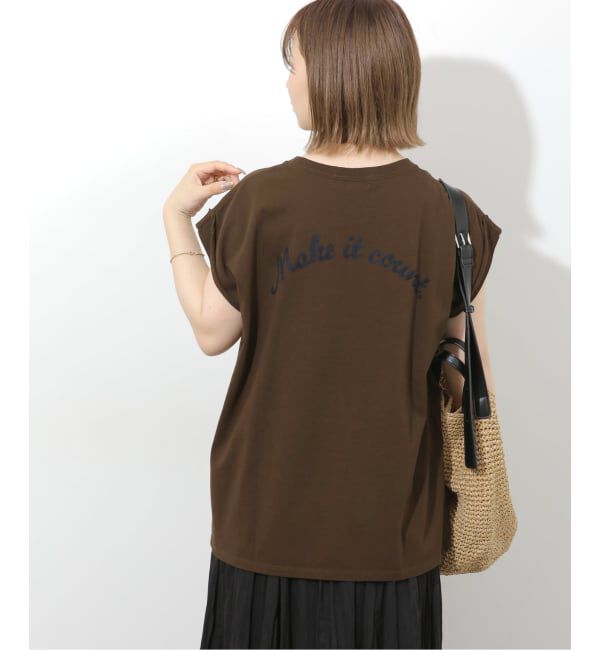 JOURNAL STANDARD relume「刺繍ロゴフレンチTEE」|Tシャツ・カットソー|