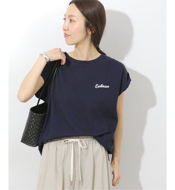 JOURNAL STANDARD relume「刺繍ロゴフレンチTEE」|Tシャツ・カットソー|