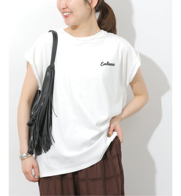 JOURNAL STANDARD relume「刺繍ロゴフレンチTEE」|Tシャツ・カットソー|