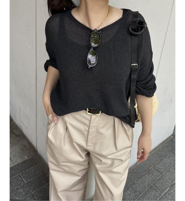 JOURNAL STANDARD「《追加》ペーパーヤーンカノコルーズプルオーバー」|ニット・セーター|
