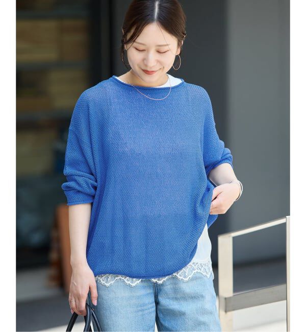 JOURNAL STANDARD「《追加》ペーパーヤーンカノコルーズプルオーバー」|ニット・セーター|