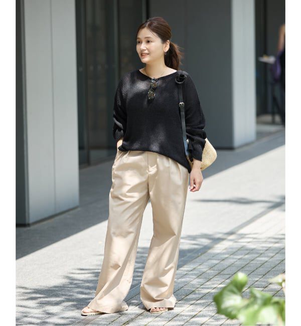 JOURNAL STANDARD「《追加》ペーパーヤーンカノコルーズプルオーバー」|ニット・セーター|