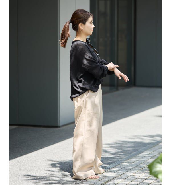 JOURNAL STANDARD「《追加》ペーパーヤーンカノコルーズプルオーバー」|ニット・セーター|