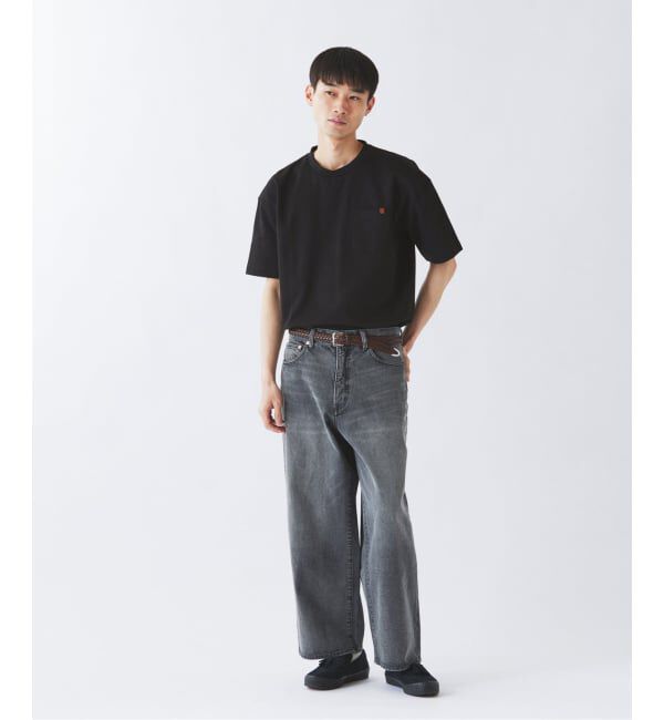 JOURNAL STANDARD relume「UNIVERSAL OVERALL 別注 ブラックラベル ポンチTシャツ」|Tシャツ・カットソー|