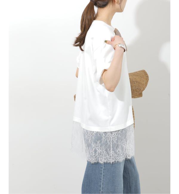 JOURNAL STANDARD relume「《追加》レースヘムTEE」|Tシャツ・カットソー|