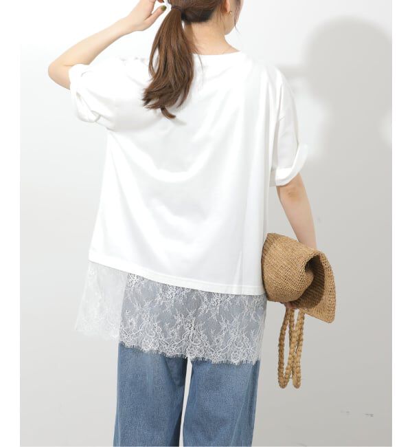 JOURNAL STANDARD relume「《追加》レースヘムTEE」|Tシャツ・カットソー|