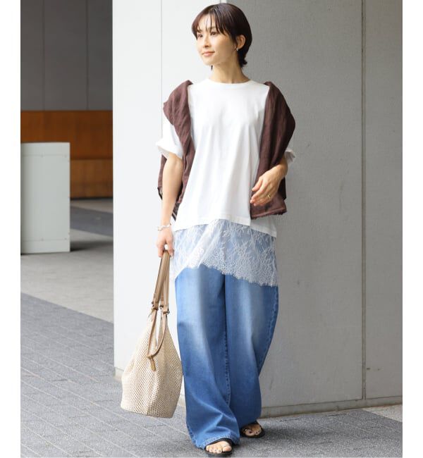 JOURNAL STANDARD relume「《追加》レースヘムTEE」|Tシャツ・カットソー|