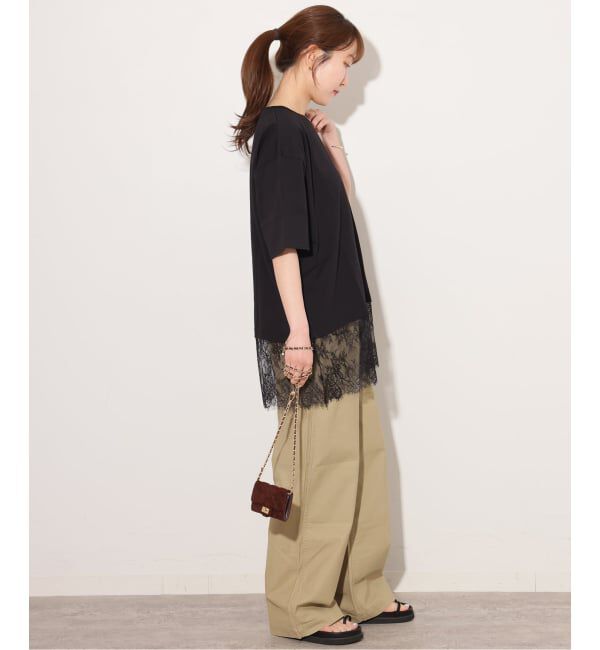 JOURNAL STANDARD relume「《追加》レースヘムTEE」|Tシャツ・カットソー|
