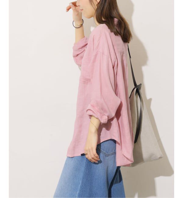 JOURNAL STANDARD relume「《追加2》カラーリネンオーバーサイズシャツ」|シャツ・ブラウス|