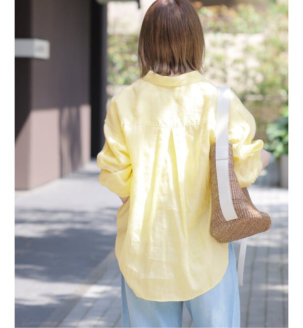 JOURNAL STANDARD relume「《追加2》カラーリネンオーバーサイズシャツ」|シャツ・ブラウス|