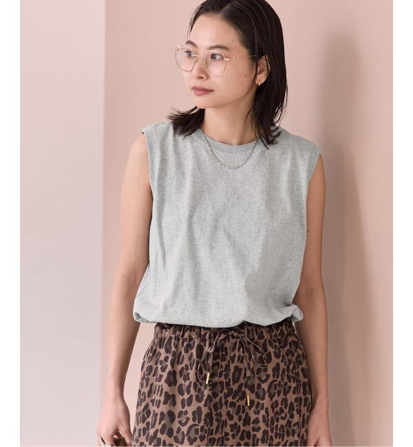 JOURNAL STANDARD「《追加2》汗ジミ防止天竺ノースリーブ」|Tシャツ・カットソー|グレー