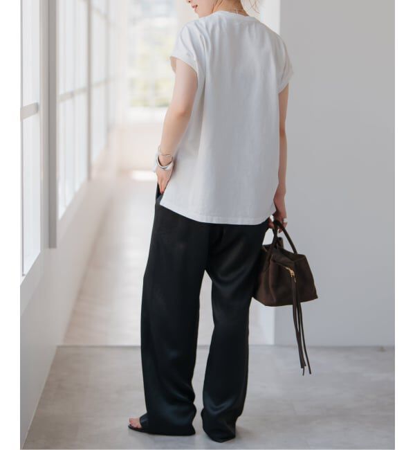 Spick and Span「《WEB限定 / 追加》ワッシャーサテンイージーパンツ」|その他|