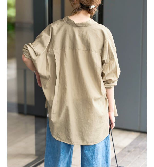 Spick and Span「《新色有り / 追加》ガーメントダイカシュクールシャツ」|シャツ・ブラウス|