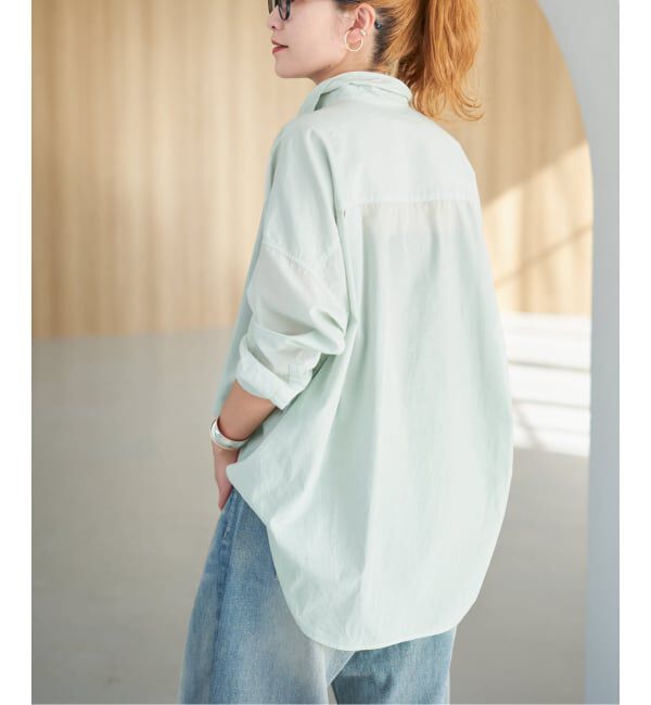 Spick and Span「《新色有り / 追加》ガーメントダイカシュクールシャツ」|シャツ・ブラウス|