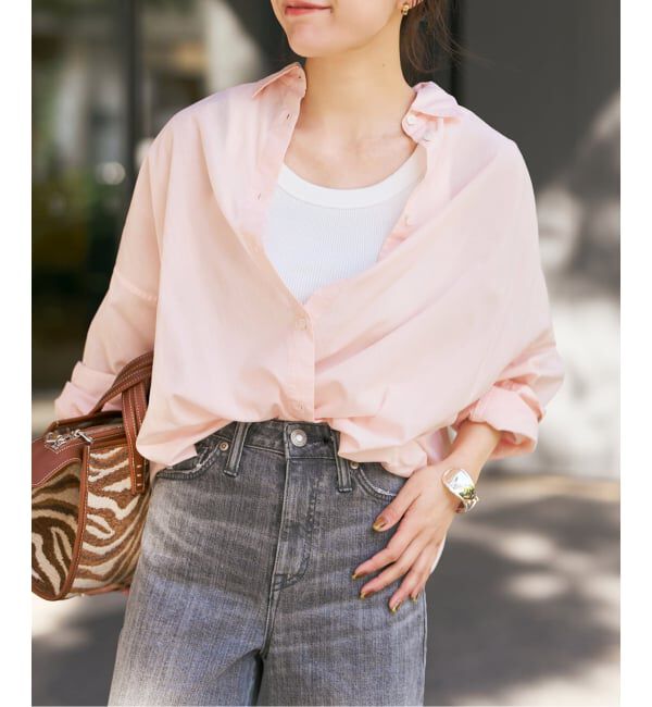 Spick and Span「《新色有り / 追加》ガーメントダイカシュクールシャツ」|シャツ・ブラウス|