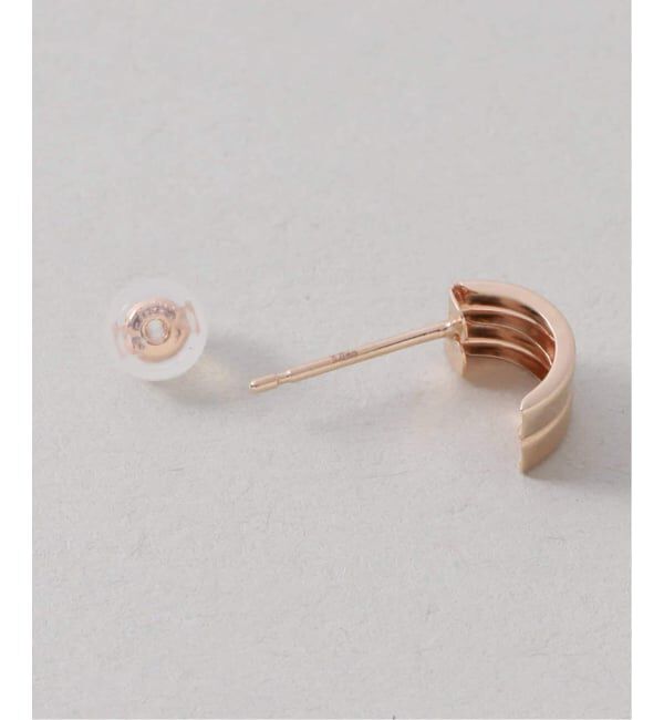 Lilas by Spick&Span「《WEB限定》ハーフマットピアス K10（両耳）」|ピアス|