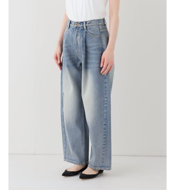Spick and Span「《WEB限定 / 追加2》5 1/2 TUCKBARREL DENIM」|デニム|