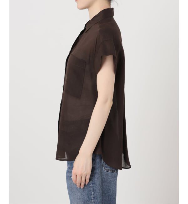 Spick and Span「《セットアップ可》ラミーブレンドフレンチスリーブシャツ」|シャツ・ブラウス|