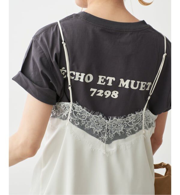 Spick and Span「バックロゴTシャツ」|Tシャツ・カットソー|グレー