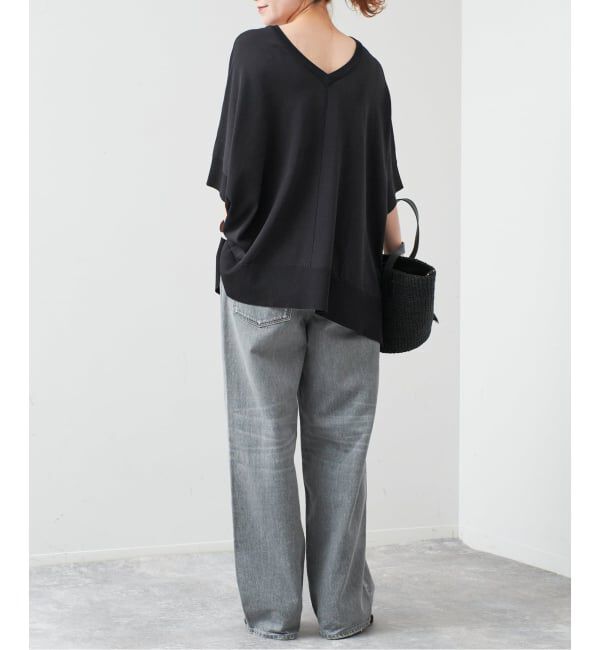 Spick and Span「《一部店舗+WEB限定 / 追加》14GWASHABLE2WAYポンチョプルオーバー」|ニット・セーター|