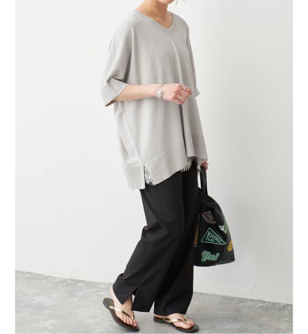 Spick and Span「《一部店舗+WEB限定 / 追加》14GWASHABLE2WAYポンチョプルオーバー」|ニット・セーター|