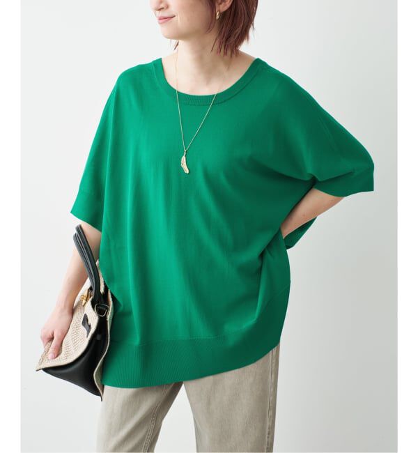 Spick and Span「《一部店舗+WEB限定 / 追加》14GWASHABLE2WAYポンチョプルオーバー」|ニット・セーター|
