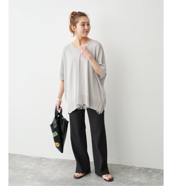 Spick and Span「《一部店舗+WEB限定 / 追加》14GWASHABLE2WAYポンチョプルオーバー」|ニット・セーター|